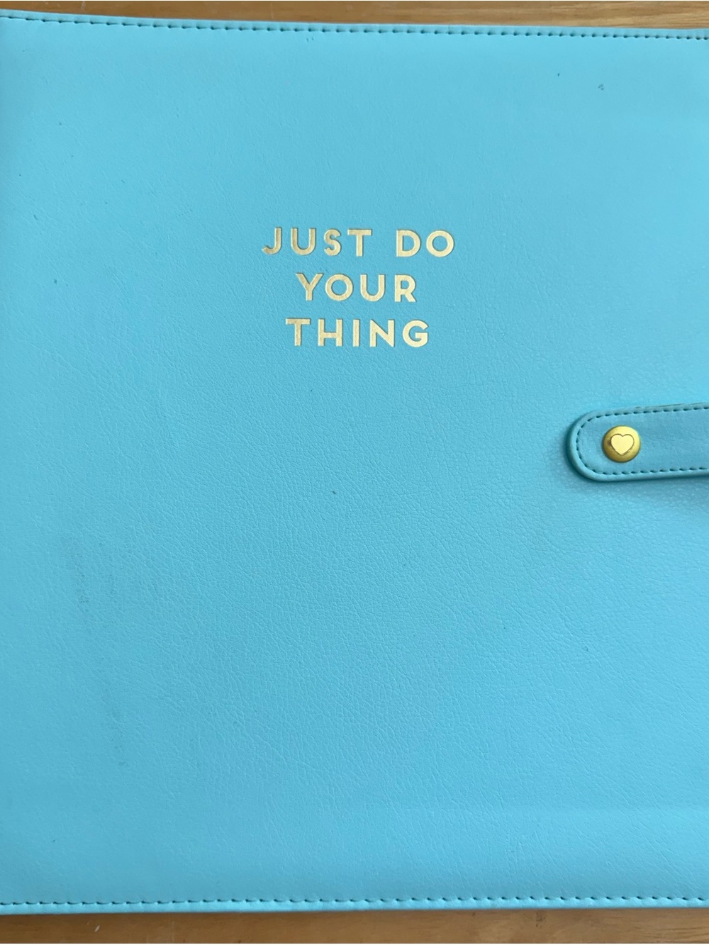 Tiffany blue happy planner cover.